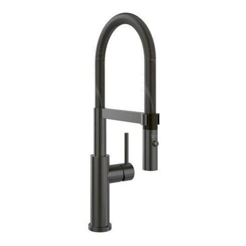 V&B Mitigeur monocommande pour évier Steel Expert 2.0 Anthracite, mousseur pivotant