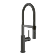 V&B Mitigeur monocommande pour évier Steel Expert 2.0 Anthracite, mousseur pivotant