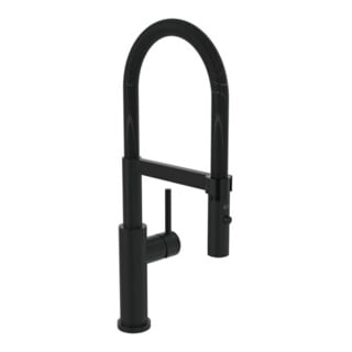 V&B Mitigeur monocommande pour évier Steel Expert 2.0 noir mat, régulateur de jet pivotant