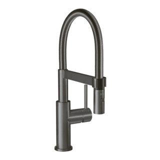 V&B Mitigeur monocommande Steel Expert Compact évier, anthracite, commutation jet/douchette