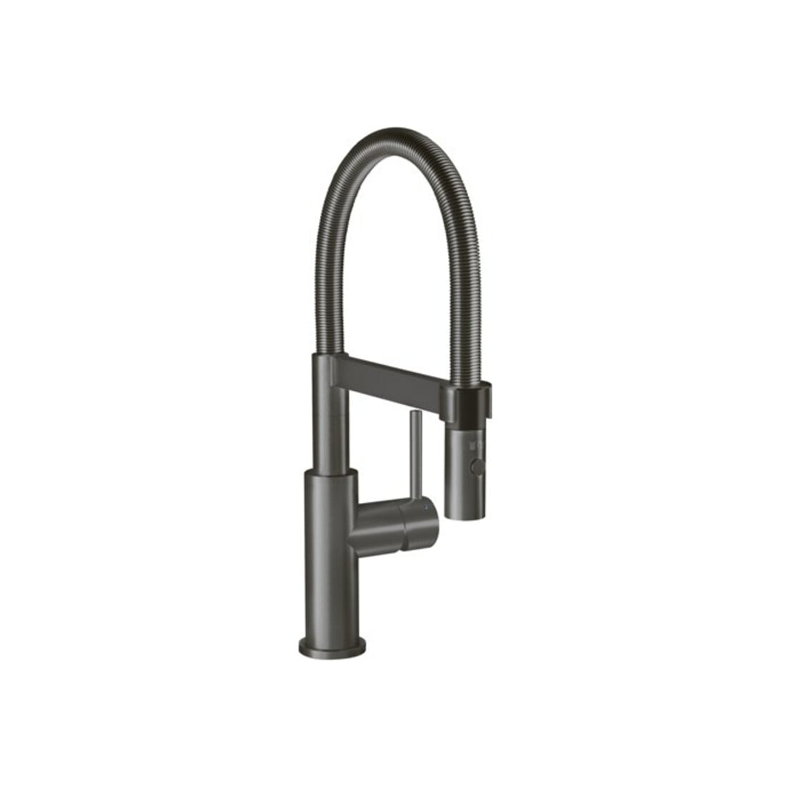V&B Mitigeur monocommande Steel Expert Compact évier, anthracite, commutation jet/douchette