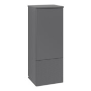 V&B Mittelschrank mit Frontstruktur, Anschlag li Antao 41,4x104x35,6cm, WBP Lac, Anthrac. m Lac