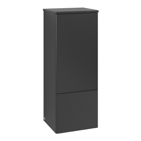V&B Mittelschrank mit Frontstruktur, Anschlag li Antao 41,4x104x35,6cm, WBP Lac, bla m Lac