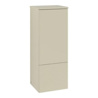V&B Mittelschrank mit Frontstruktur, Anschlag li Antao 41,4x104x35,6cm, WBP Lac, si Gr m Lac