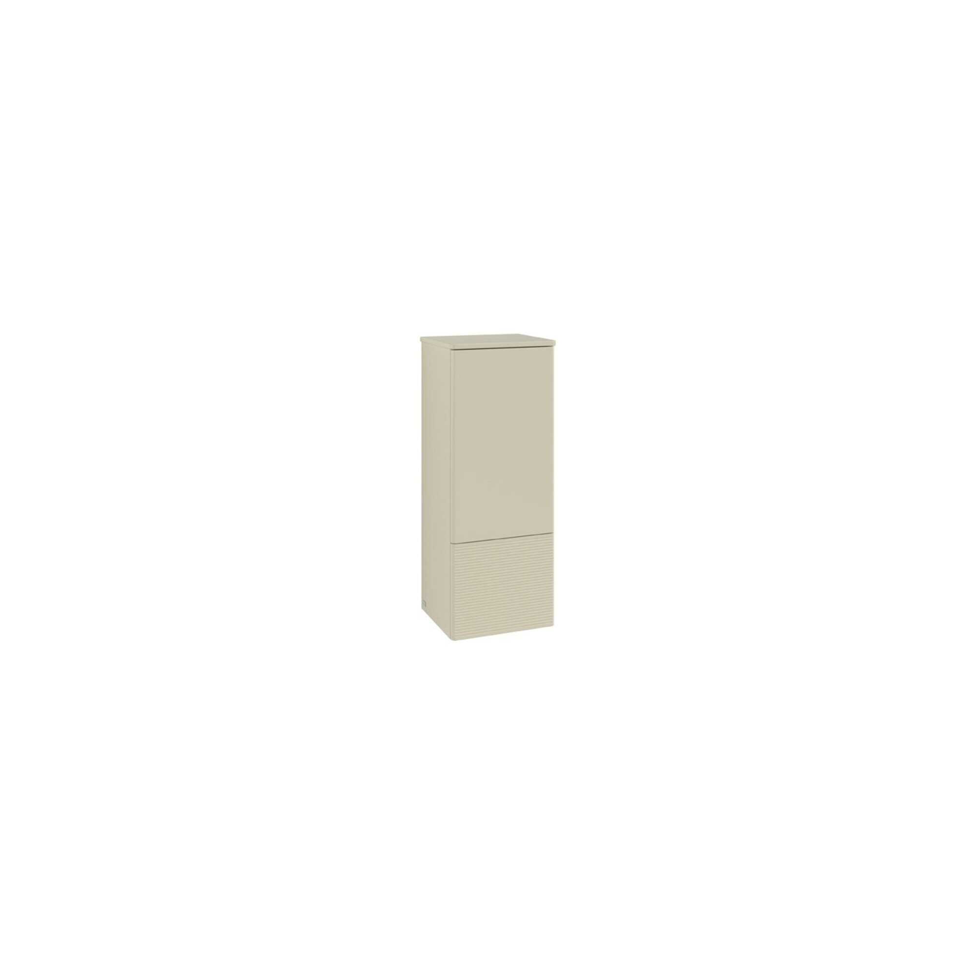 V&B Mittelschrank mit Frontstruktur, Anschlag li Antao 41,4x104x35,6cm, WBP Lac, si Gr m Lac ; Villeroy & Boch