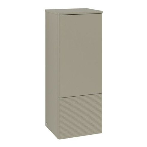 V&B Mittelschrank mit Frontstruktur, Anschlag li Antao 41,4x104x35,6cm, WBP Lac, st. Gr m Lac