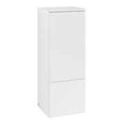 V&B Mittelschrank mit Frontstruktur, Anschlag li Antao 41,4x104x35,6cm, WBP Lac, wh. m Lac
