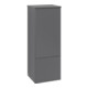 V&B Mittelschrank mit Frontstruktur, Anschlag re Antao 41,4x104x35,6cm, WBP Lac, Anthrac. m Lac-1