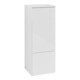 V&B Mittelschrank mit Frontstruktur, Anschlag re Antao 41,4x104x35,6cm, WBP Lac, glo wh. Lac-1