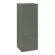 V&B Mittelschrank mit Frontstruktur, Anschlag re Antao 41,4x104x35,6cm, WBP Lac, lea gre. m Lac