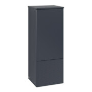 V&B Mittelschrank mit Frontstruktur, Anschlag re Antao 41,4x104x35,6cm, WBP Lac, md bl. m Lac