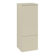 V&B Mittelschrank mit Frontstruktur, Anschlag re Antao 41,4x104x35,6cm, WBP Lac, si Gr m Lac