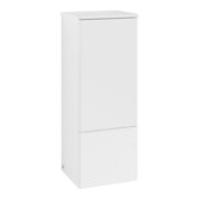 V&B Mittelschrank mit Frontstruktur, Anschlag re Antao 41,4x104x35,6cm, WBP Lac, wh. m Lac
