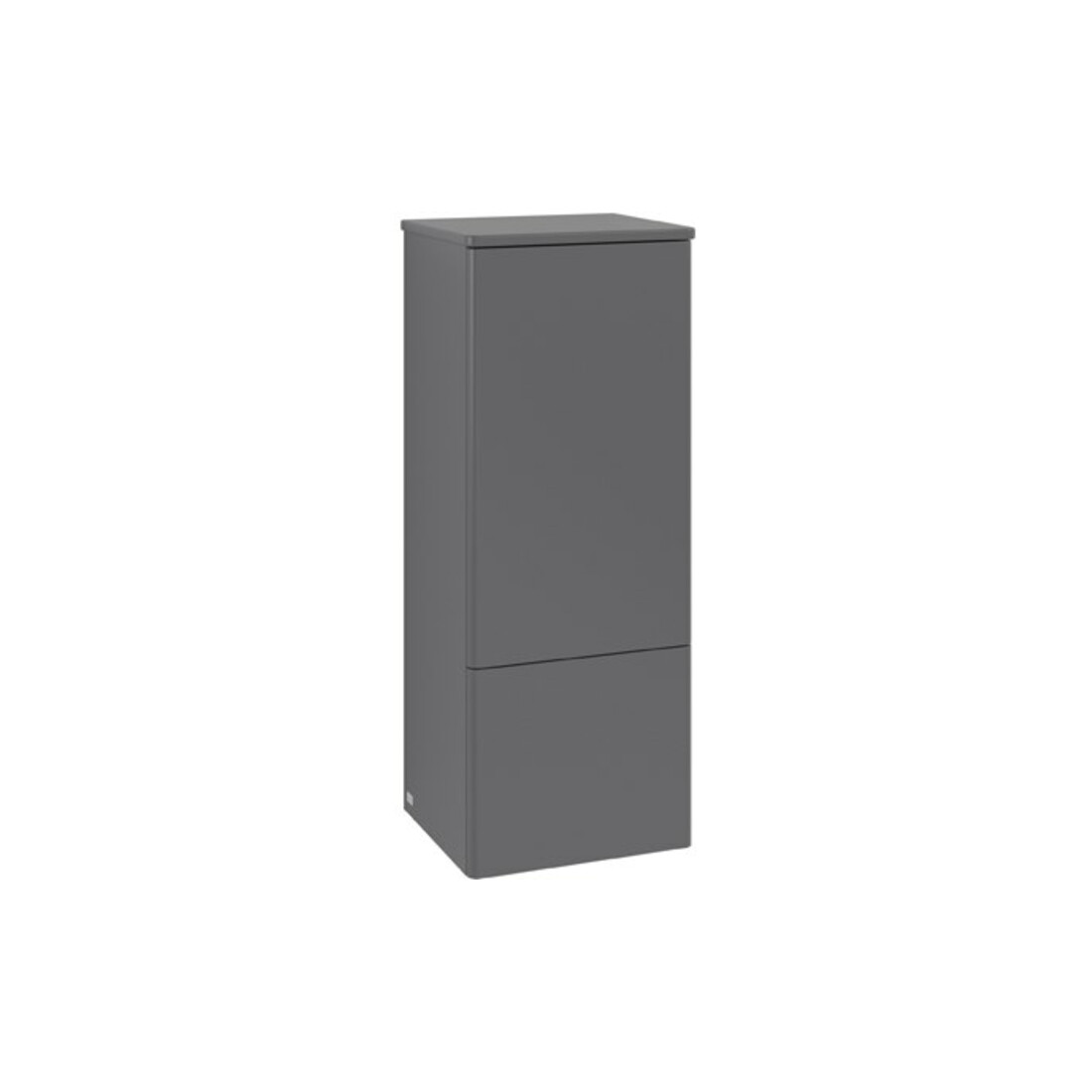 V&B Mittelschrank ohne Frontstruktur, Anschlag li Antao 41,4x104x35,6cm, WBP Lac, Anthrac. m Lac