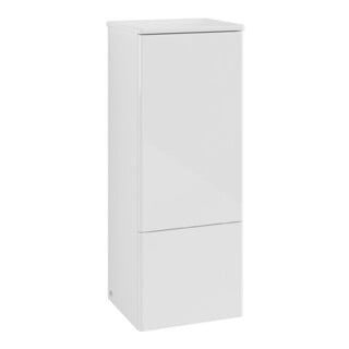 V&B Mittelschrank ohne Frontstruktur, Anschlag li Antao 41,4x104x35,6cm, WBP Lac, glo wh. Lac