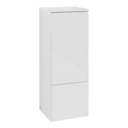 V&B Mittelschrank ohne Frontstruktur, Anschlag li Antao 41,4x104x35,6cm, WBP Lac, glo wh. Lac