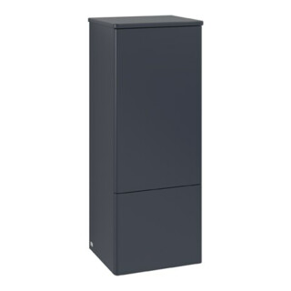 V&B Mittelschrank ohne Frontstruktur, Anschlag li Antao 41,4x104x35,6cm, WBP Lac, md bl. m Lac
