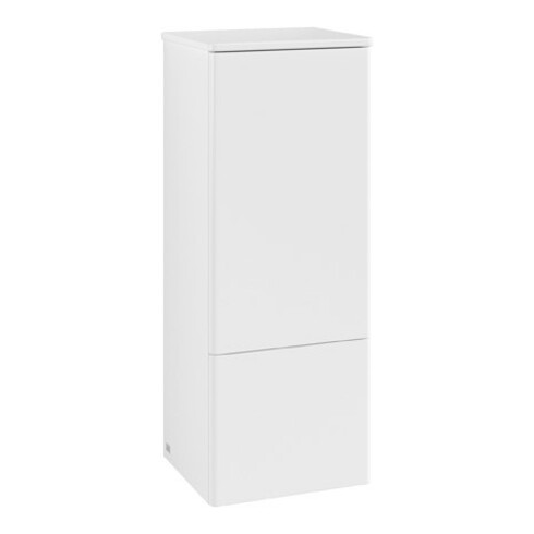 V&B Mittelschrank ohne Frontstruktur, Anschlag li Antao 41,4x104x35,6cm, WBP Lac, wh. m Lac