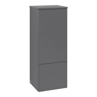 V&B Mittelschrank ohne Frontstruktur, Anschlag re Antao 41,4x104x35,6cm, WBP Lac, Anthrac. m Lac