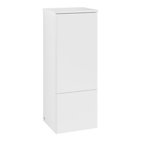 V&B Mittelschrank ohne Frontstruktur, Anschlag re Antao 41,4x104x35,6cm, WBP Lac, wh. m Lac