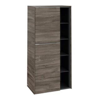 V&B Mittelschrank Subway 3.0 57,4x120x36,2cm, Armoire moyenne L/Gr Alu brillant, st. Oa