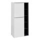 V&B Mittelschrank Subway 3.0 57,4x120x36,2cm, porte G/Gr AL g, blanc brillant-1