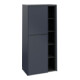 V&B Mittelschrank Subway 3.0 57,4x120x36,2cm, Porte Gauche/Gris, Bleu Marine-1