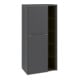 V&B Mittelschrank Subway 3.0 57,4x120x36,2cm, porte gauche/grise, graphite-1