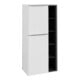V&B Mittelschrank Subway 3.0 57,4x120x36,2cm, Porte L/Gr Alu brillant, P blanc-1