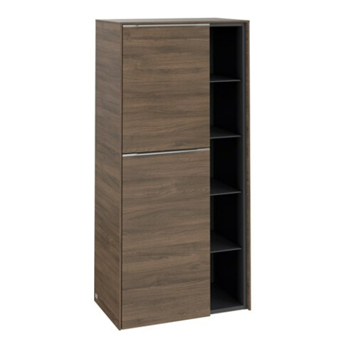 V&B Mittelschrank Subway 3.0 57,4x120x36,2cm, Sch L/Gr AL g, Ariz. Oa