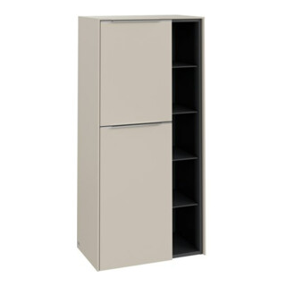 V&B Mittelschrank Subway 3.0 57,4x120x36,2cm, Sch L/Gr AL g, cashm Gr