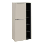 V&B Mittelschrank Subway 3.0 57,4x120x36,2cm, Sch L/Gr AL g, cashm Gr
