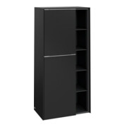 V&B Mittelschrank Subway 3.0 57,4x120x36,2cm, Sch L/Gr AL g, volc bla