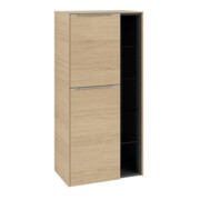 V&B Mittelschrank Subway 3.0 57,4x120x36,2cm, Sch L/Gr AL gl, Nord Oa