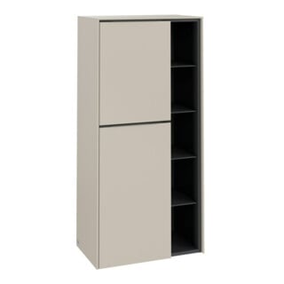 V&B Mittelschrank Subway 3.0 57,4x120x36,2cm, Sch L/Gr mon., cashm Gr