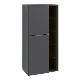 V&B Mittelschrank Subway 3.0 57,4x120x36,2cm, Sch L/Gr mon., graph.