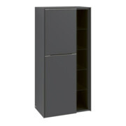 V&B Mittelschrank Subway 3.0 57,4x120x36,2cm, Sch L/Gr mon., graph.