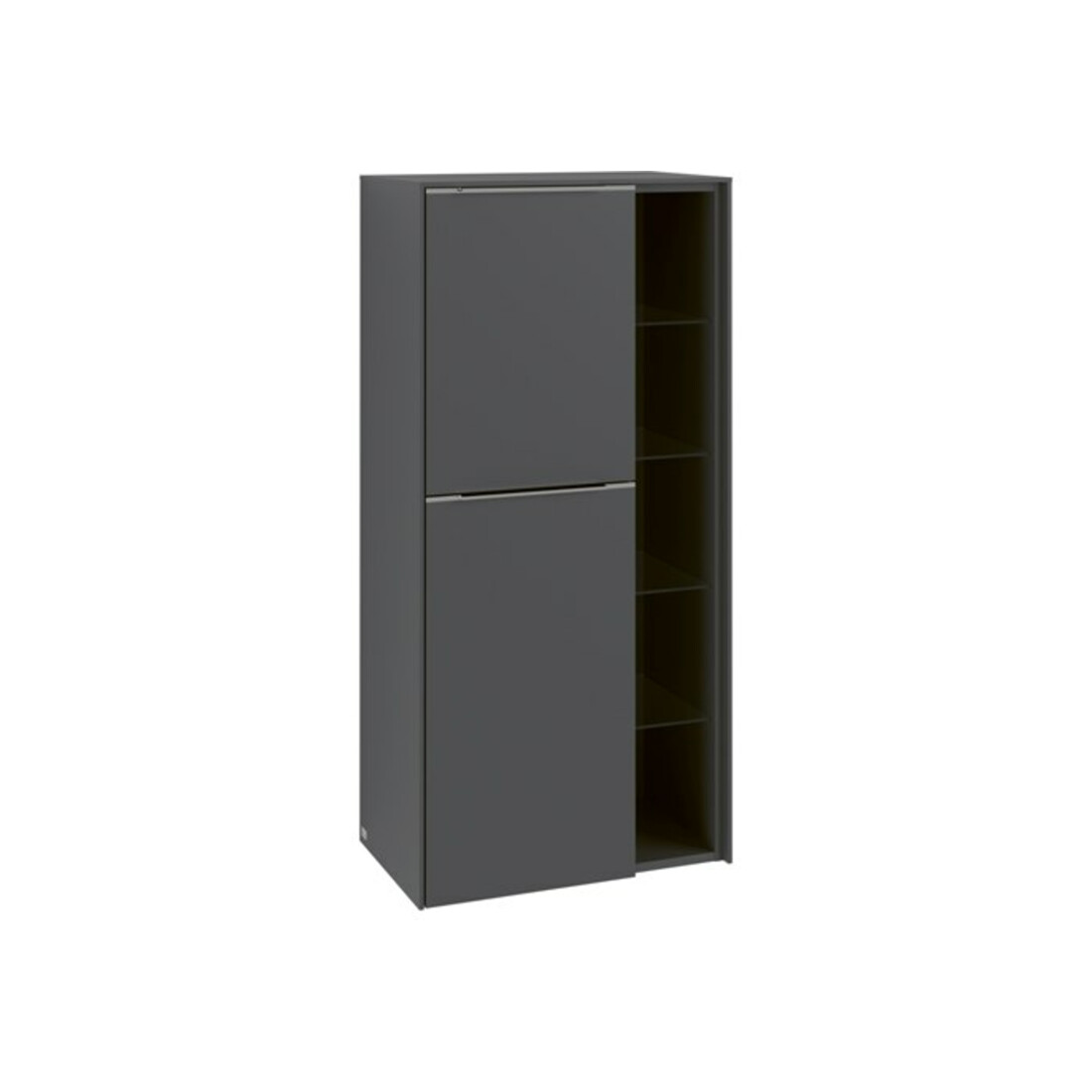 V&B Mittelschrank Subway 3.0 57,4x120x36,2cm, Sch L/Gr mon., graph.