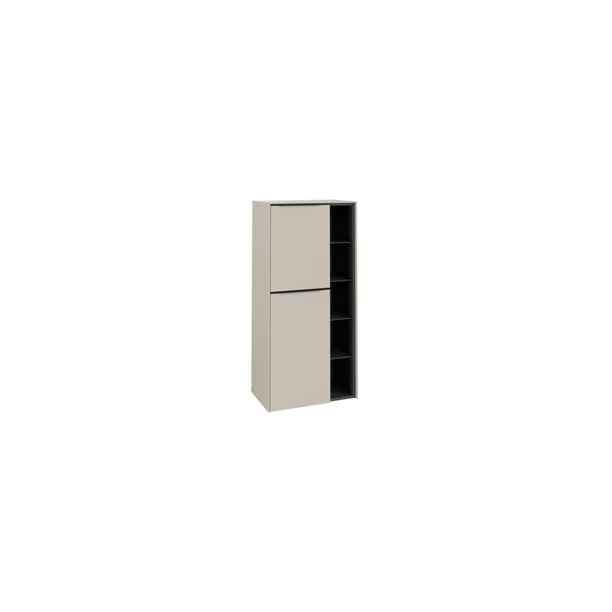 V&B Mittelschrank Subway 3.0 57,4x120x36,2cm, Sch L/Gr vo b, cashm Gr ; Villeroy & Boch
