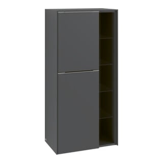 V&B Mittelschrank Subway 3.0 57,4x120x36,2cm, Sch L/Gr vo bla, bla Oa
