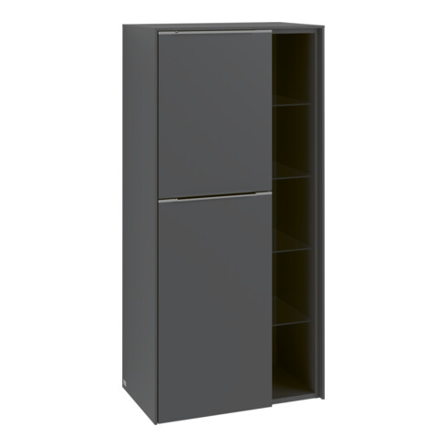 V&B Mittelschrank Subway 3.0 57,4x120x36,2cm, Sch L/Gr vo bla, bla Oa