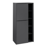 V&B Mittelschrank Subway 3.0 57,4x120x36,2cm, Sch L/Gr vo bla, graph.