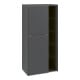 V&B Mittelschrank Subway 3.0 57,4x120x36,2cm, Sch L/Gr vo bla, wh. Oa-1