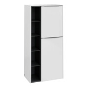 V&B Mittelschrank Subway 3.0 57,4x120x36,2cm, Sch R/Gr AL g, Bri wh.