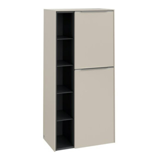 V&B Mittelschrank Subway 3.0 57,4x120x36,2cm, Sch R/Gr AL g, cashm Gr