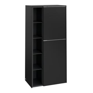 V&B Mittelschrank Subway 3.0 57,4x120x36,2cm, Sch R/Gr AL g, volc bla