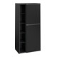 V&B Mittelschrank Subway 3.0 57,4x120x36,2cm, Sch R/Gr AL g, volc bla-1