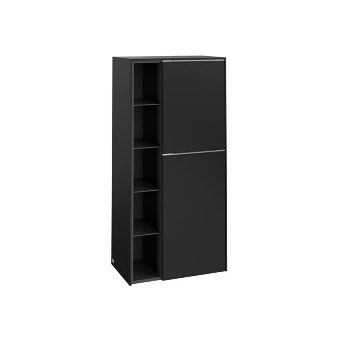 V&B Mittelschrank Subway 3.0 57,4x120x36,2cm, Sch R/Gr AL g, volc bla