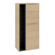 V&B Mittelschrank Subway 3.0 57,4x120x36,2cm, Sch R/Gr AL gl, Nord Oa-1