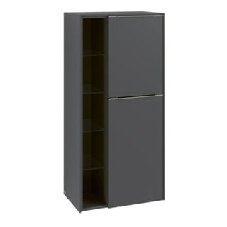 V&B Mittelschrank Subway 3.0 57,4x120x36,2cm, Sch R/Gr mon., graph.